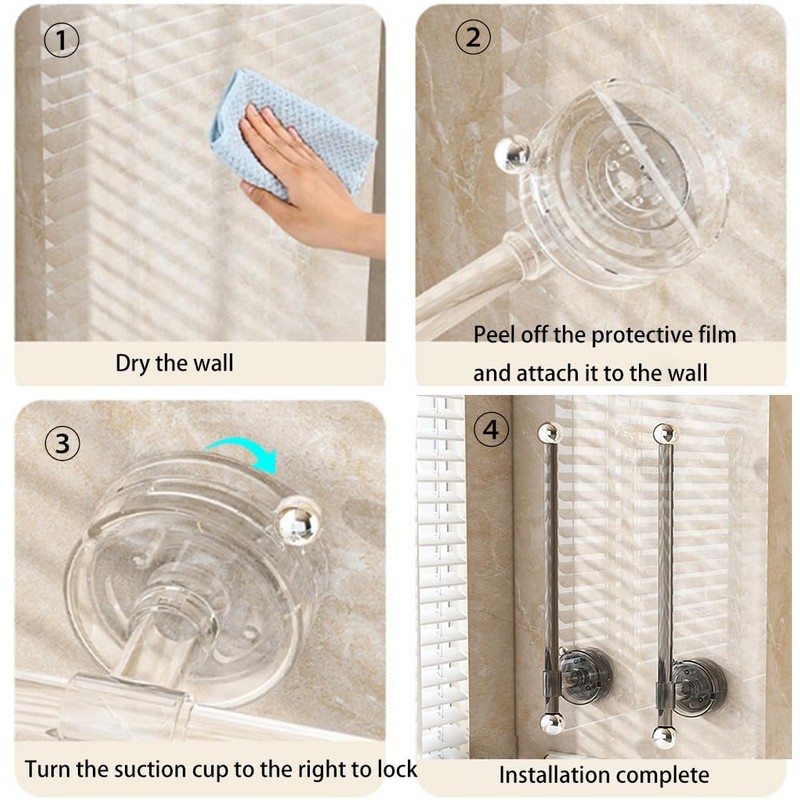 Cciphy Adjustable Self Adhesive Paper Towel Holder Under Cabinet, Suction