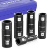 WORKPRO 5PCS Impact Socket Set 1/2" Drive Lug Nut Socket