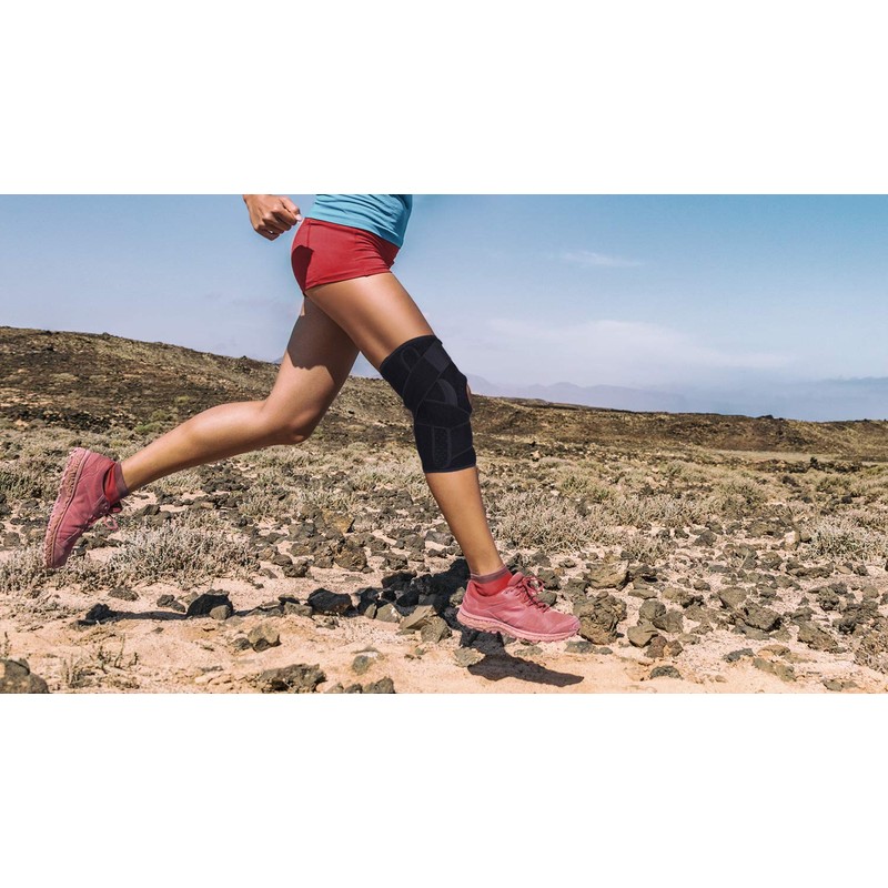 Thx4COPPER Knee Brace with Splint - Adjustable Open Patella with
