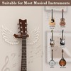 CoolGift Mart Guitar Stand Wall Mount with Luminous Angel Wings,