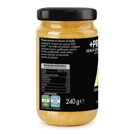 Agrisicilia +Protein Marmellata di Limoni di Sicilia, high protein e senza zuccheri aggiunti, ideale per dieta e sport vasetto da 240g