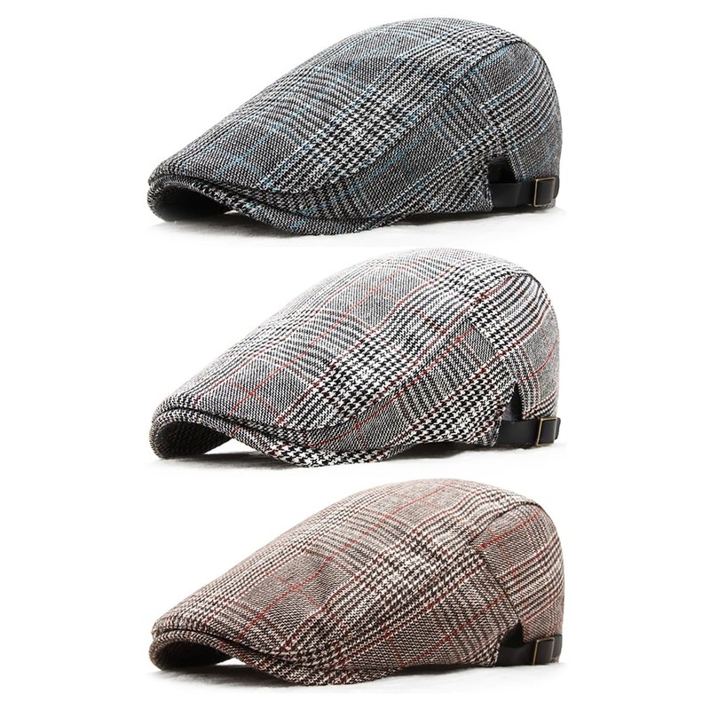 Laquest Glen Plaid Hunting Cap, Autumn/Winter, Spring, Men's/Women's, Pattern C