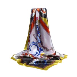 DEBAIJIA Dame Seidenschal Leichte Frauen Stilvolle Wraps Halstuch Glatte HochwertigeMode Elegante Schals Sonnencreme Outdoor Walking Strand Büro Schöne Farben 90 * 90 cm