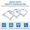 INCREWAY 10pcs Wire Lock Pin, 1/4" Heavy Duty Safety Coupler