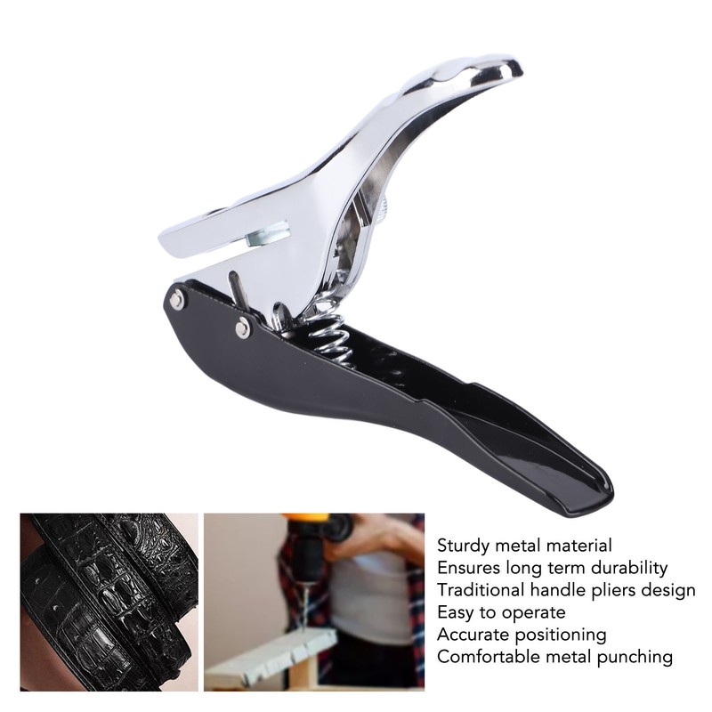 Hole Punch 8mm Steel Accurate Positioning Slip Resistant Mini Portable
