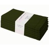 PurpleEssences Set of 6 Hemstitch Cloth Dinner Napkins 100% Cotton