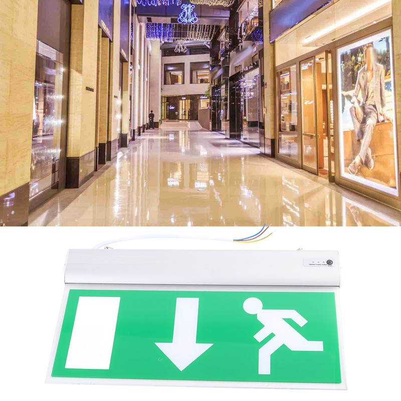 Acrylic LED Emergency Exit Lighting Sign Safety Evacuation Indicator Light