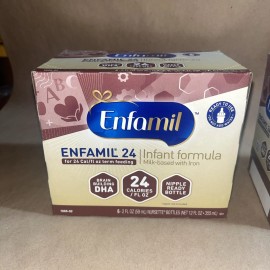 Enfamil 12 Pack!!  2 Fl Oz. Nipple Ready Bottle Enfamil 24 Formula