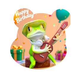 Funny Frog Statue for Garden, Green Frog Figurine for Outdoor Decor Yard and Garden Decoration Resin Sculpture-Playing Guitar Frog Statue with Headphone
