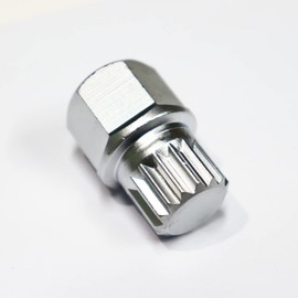 DIPMOTOR Chrome Steel ABC 0-9 Wheel Lock Key for VW，locking lug nut removal tools- Anti Theft Volkswagen Wheel Lock Key for Cars Wheel Tire Nut Screw Removal (ABC-4)