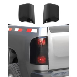 Summleaf Side Tail Light Housing Cover (Left & Right) Compatible with Silverado GMC-Sierra 2007-2013