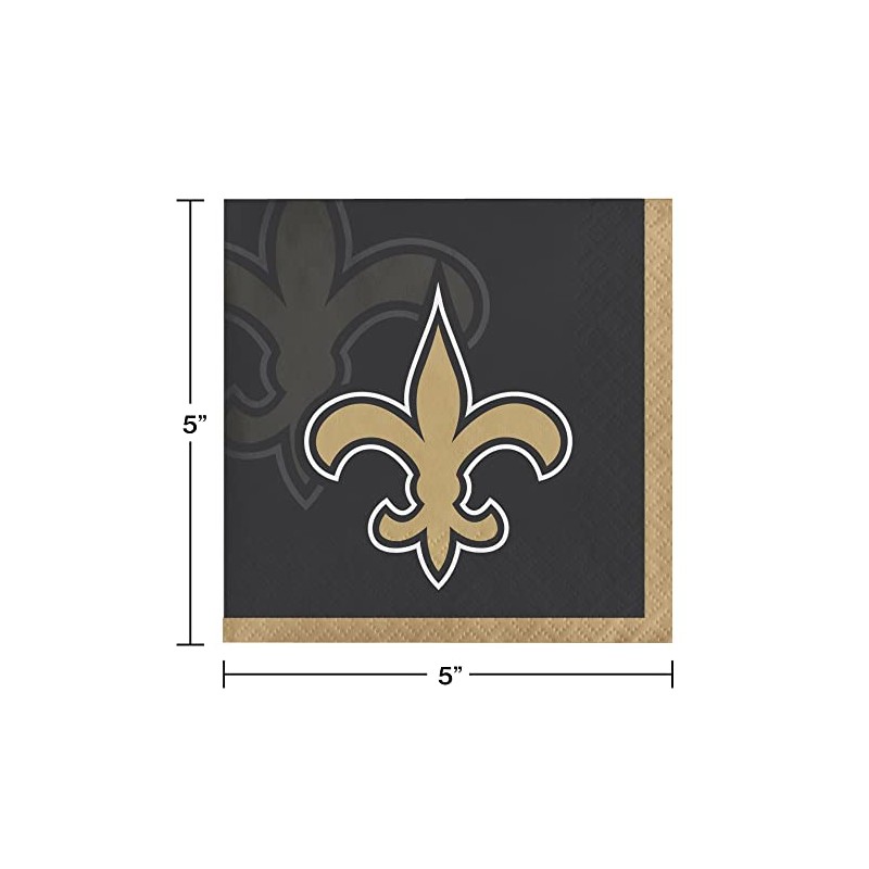 Trendware New Orleans Saints Beverage Napkins, 48 ct