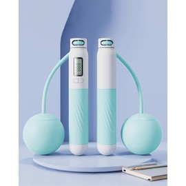 Cordless Skipping RopeCore Strength Training, Blue Length 7 in 27A