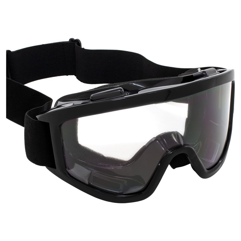 Birdz Eyewear Vulture Motorcycle Goggles (Black Frame/Clear Lens)