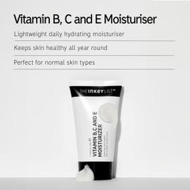The INKEY List The INKEY List Vitamin B, C and E Moisturiser 50ml, Lightweight Moisturising Face Cream, AM/PM Skincare, Vegan Friendly, Suitable For All Skin Types