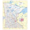 Cool Owl Maps Minnesota State Wall Map Poster Rolled 24"Wx28"H