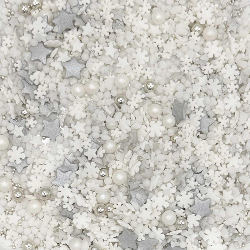 Sprinkletti - Snowy Night - 100g. This White & Silver
