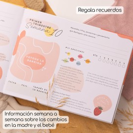 ADEGO Pregnancy Diary and Album, 9 Months, My Pregnancy Diary, Our Story, Gift for Expecting Mums, Pregnancy Book for Storing Photos and Memories