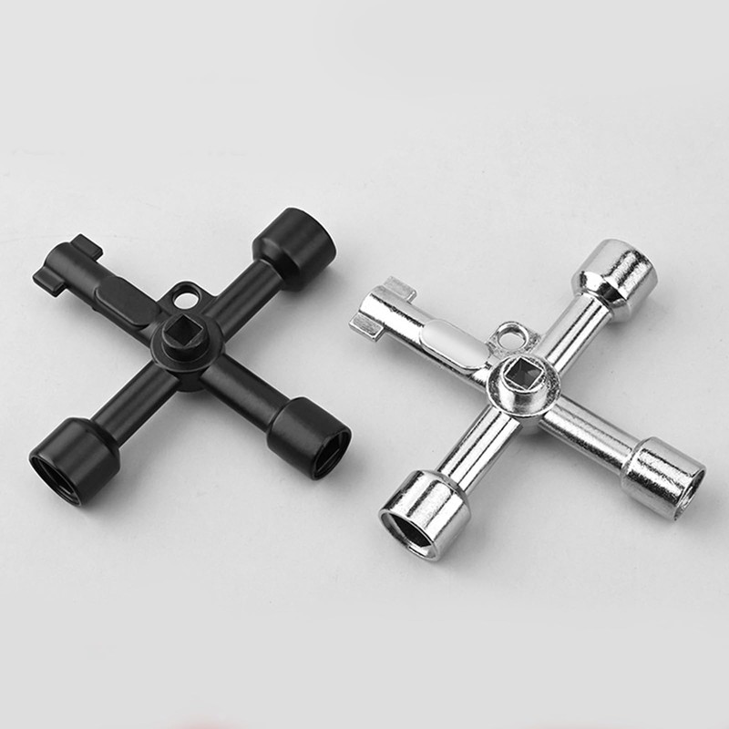 RSYHVG Electrical Cabinet Key, Surface Polished Antirust 4 Way Utilities
