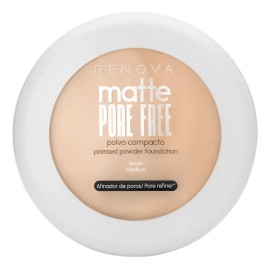 Maquillaje En Polvo Pore Free Beige, Renova 10.5 G Tono Miel