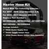 FASTCHE Heater Hose Kit Compatible with 2014-2018 Jeep Cherokee 2.4L,2015-2017