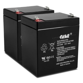 Casil 2 Pack Casil 12v 4ah UPS Napco Alarms RBAT-4 MAI 01 6LKDL MA1008LKDL