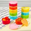 saerryor 15Pc Small Food Containers with Lids, 90ML Plastic Snack