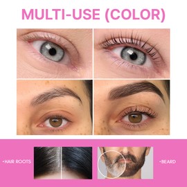 Korean Eye Brow Color Kit - Eye Lash Color Kit Brow Color for Eyebrows Lash Color Black