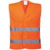 Portwest Men's C474orrxx/3x Hi-vis gilet sweat shirt hv, Orange, XXL-3XL