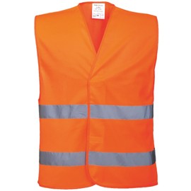 Portwest Men's C474orrxx/3x Hi-vis gilet sweat shirt hv, Orange, XXL-3XL UK