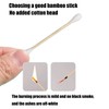 Thick Cotton Swabs,XL Size Natural Bamboo Cotton Buds,Precision & Round