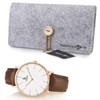 Alienwork IK Men's / Women's Ultra Flat Slim Watch with