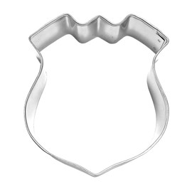 Police Badge/Hwy Sign Shield 4 Inch Cookie Cutter from The Cookie Cutter Shop – Tin Plated Steel – Made in the USA