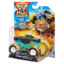 Monster Jam Mud Blasters Color Change Series 1 Blue Thunder, Die-Cast Monster Truck