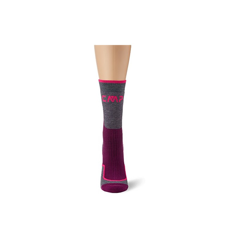 CMP Trekking Sock Wool Mid, Adult, Unisex, Purple, 36/38