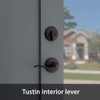 Kwikset Arlington Single Cylinder Handleset with Tustin Lever Featuring SmartKey