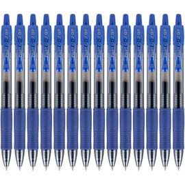 PILOT Pilot, G2 Premium Gel Roller Pens, Fine Point 0.7 mm, Blue, Pack of 14