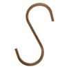 Waki Sangyo LAC-024 Lacety S-Shaped Hook, 1 Piece, Brass, Depth