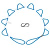 LoopRope 5BRB-P-C Blue 5' BuoyRope Tie Down