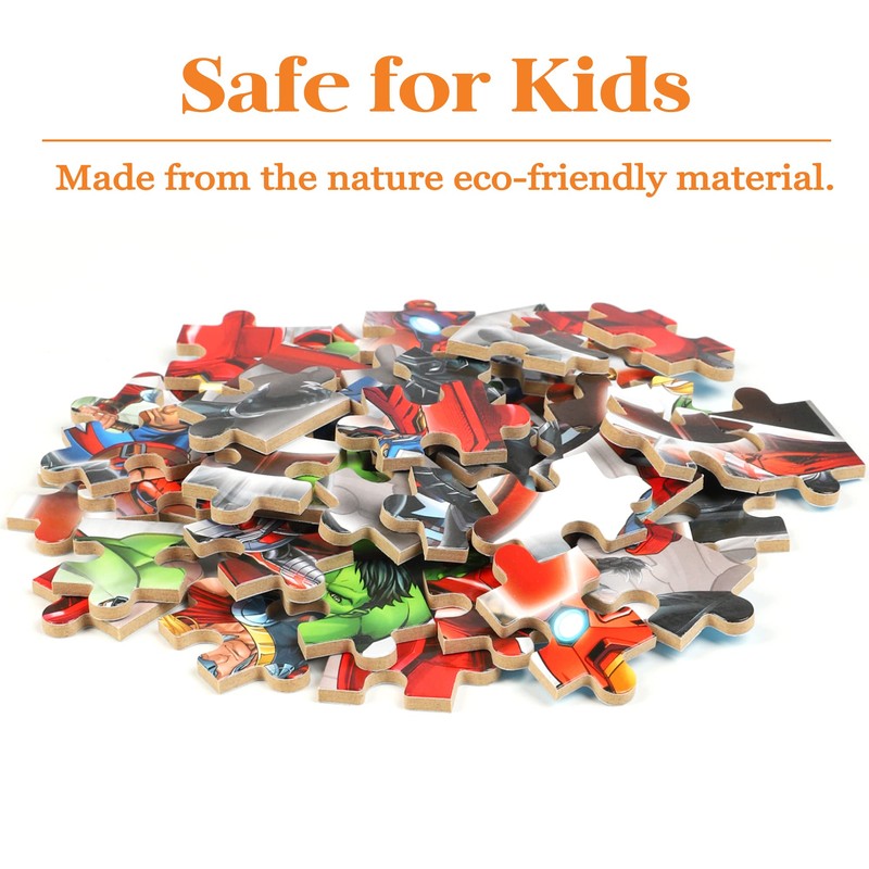 Puzzles for Kids Ages 4-8 60 Pieces Superhero Jigsaw Puzzles