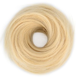 DIGUAN Hair Bun Messy Hair Scrunchies Extension Curly Wavy Synthetic Chignon for women Updo Hairpiece 1PCS(Light Blonde 86 88 613