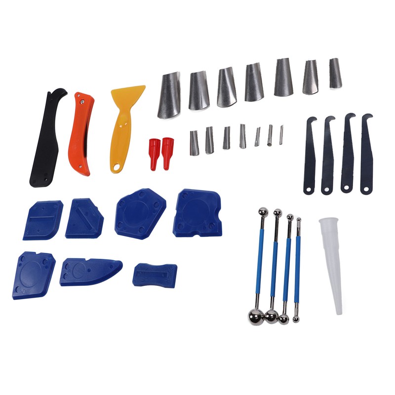 Caulking Finishing Tool Scraper Blade Saw Nozzle Glass Sealant Finishing