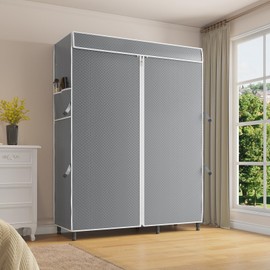 VIPEK Cover ONLY for V2/V2S/V7/R4/R3 Plus Clothes Rack, Dustproof Zippered Polyester Fabric Cover, Sturdy, Wrinkle Resistance, Breathability Keep Garments Dry, 46.1" L X 17.7" W X 75.2" H, Gray