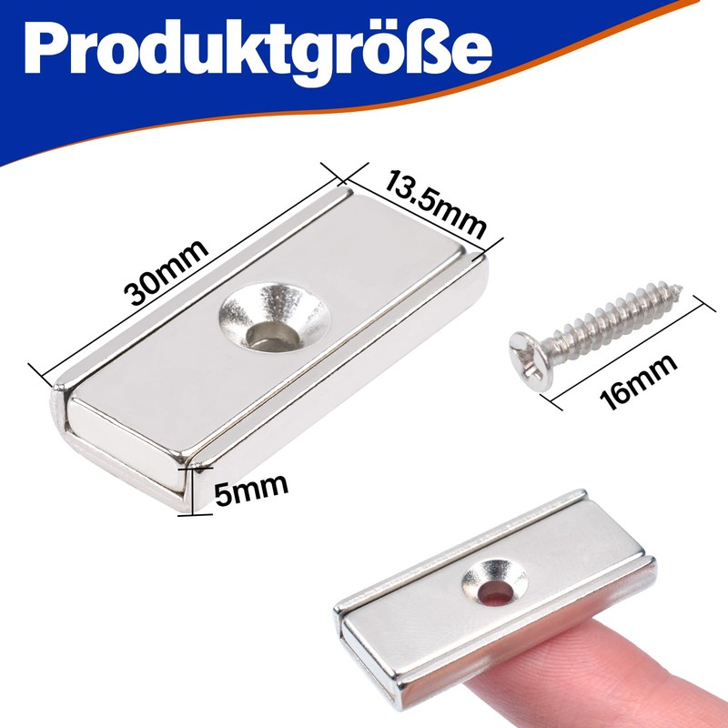 Neodymium Magnets Extra Strong Large, 30 x 13.5 x 5