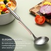 Evanda Stainless Steel Silver Soup Ladle, Serving Spoon, for Restaurant