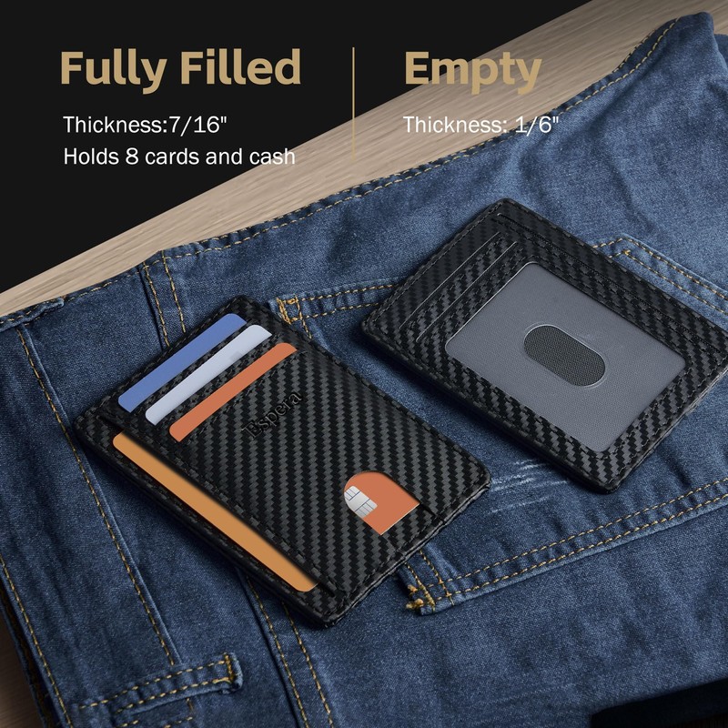 Espera Slim Minimalist Front Pocket Wallet for Men, RFID Blocking