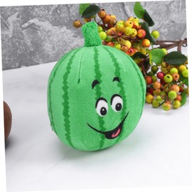 SUPVOX 2pcs Sturdy Dog Chew Toy Squeaky Watermelon Design for Pet's Entertainment Tasteless Material