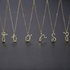 VIKI LYNN Latin Script A Letter Alphabet Pendant Initial Necklace