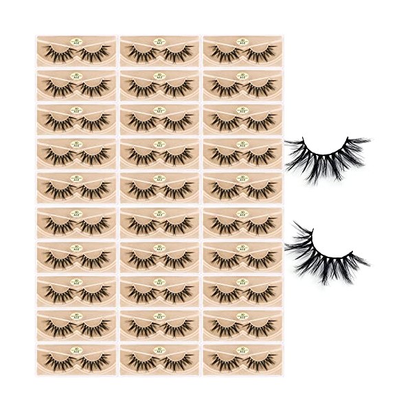 FARRED Wholesale Faux Mink Lashes 30 Pairs 3D A02 Medium