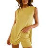 Womens Summer Knit Lounge Sets 2 Piece Sweater Sets Tank